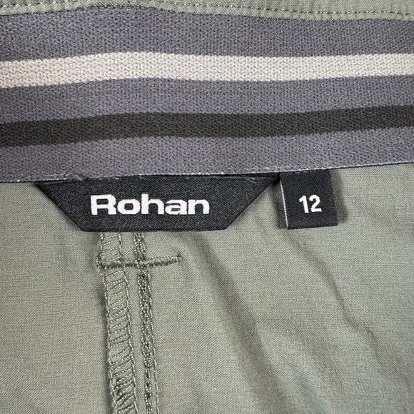 Rohan Shorts Womens 12 Green Sage Roamer Hiking Athletic Stretch Active Trail - Picture 3 of 10